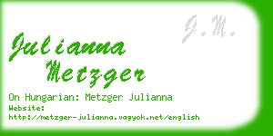 julianna metzger business card
